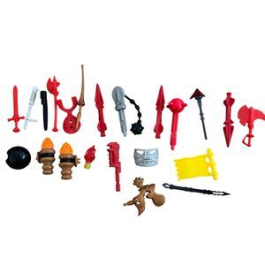 VINTAGE 2001 Fisher-Price Imaginext Castle WEAPONS ACCESSORIES Lot Knights Parts